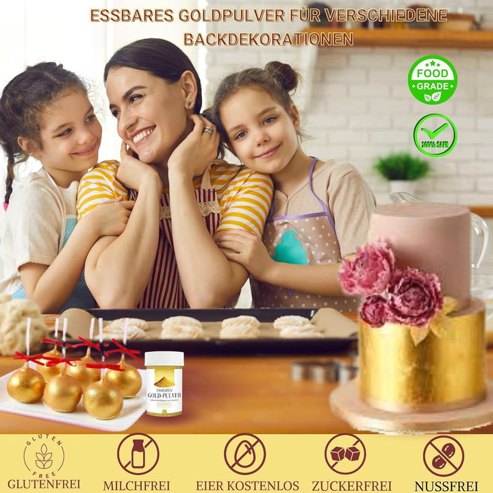 Pulbere aurie comestibilă Tillmannnn'S - 10 grame Glitter Naty Shop
