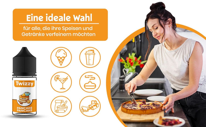 Twizzy Pancake Food Flavouring - 30 ml - Aromă intensă - Ideală pentru coacere Arome Naty Shop
