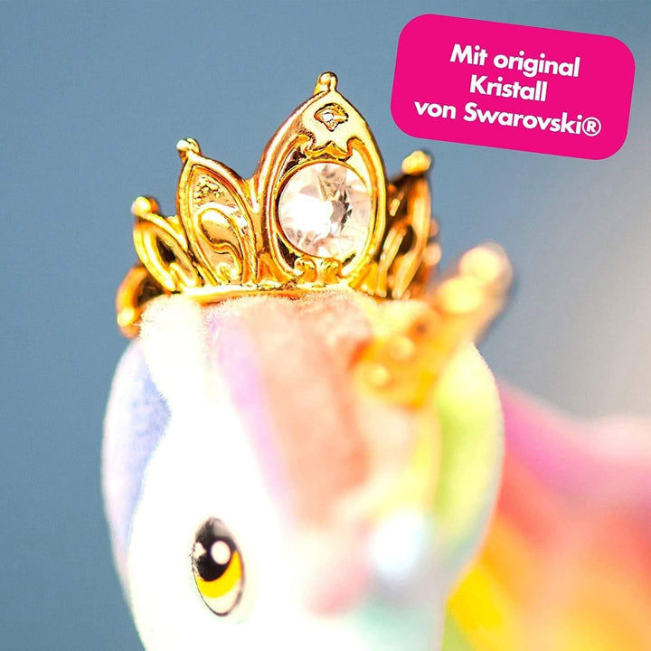 Galupy Unicorn - Pachet de 3 figurine unicorn, jucării unicorn de colecționat, figurine ponei cu aripi strălucitoare și cristal Swarovski Action figures Naty Shop
