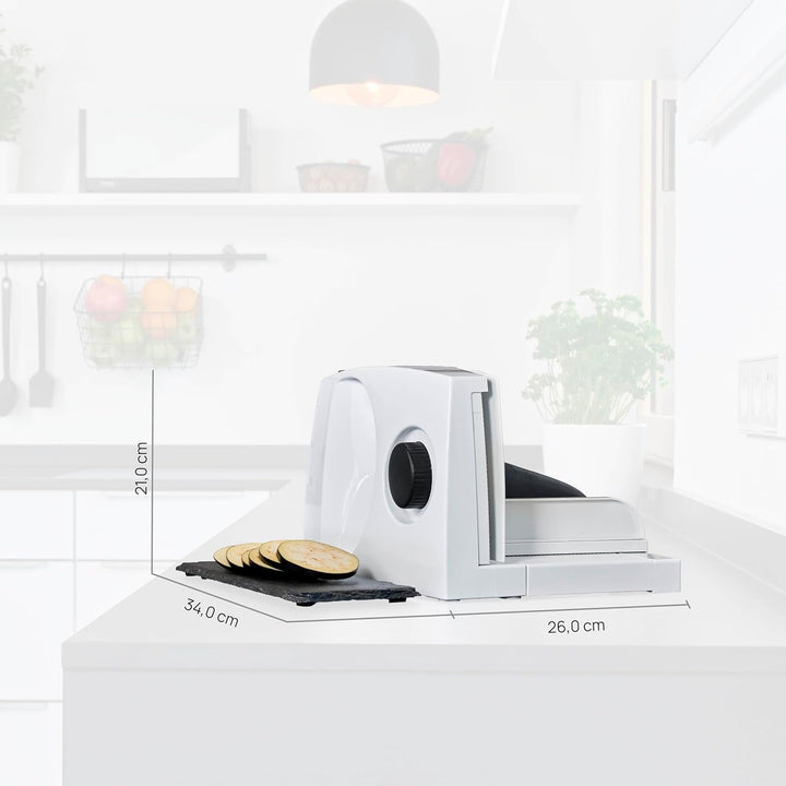 Ritter Markant 05 Mașină electrică pliabilă multifuncțională de feliat și feliat pâine cu Eco-Motor, fabricată în Germania Rasnite si Feliatoare Naty Shop
