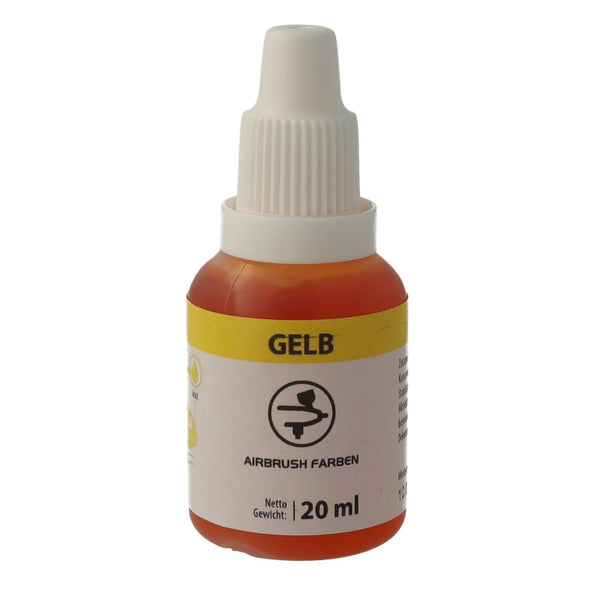 Bakeryteam Airbrush Lebensmittelfarbe Gelb/Yellow 20Ml Coloranti Alimentari Naty Shop Default Title