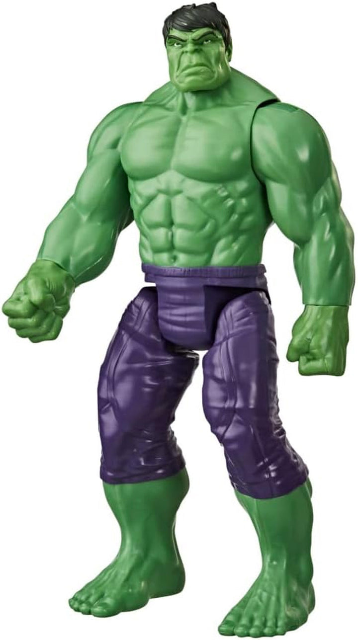 Hasbro E74755L2 Marvel Avengers Titan Hero Series Blast Gear Deluxe Hulk Action Figure, jucărie mare de 30 cm, inspirată din benzile desenate Marvel, pentru copii cu vârsta peste 4 ani Action figures Naty Shop Titlu implicit