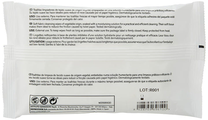 Lab - Șervețele Perianale, Șervețele umede de curățare pentru igiena perianală, Provitamina B5, hidratante, hipoalergenice, fără parabeni și alcool, testate dermatologic - 15 bucăți