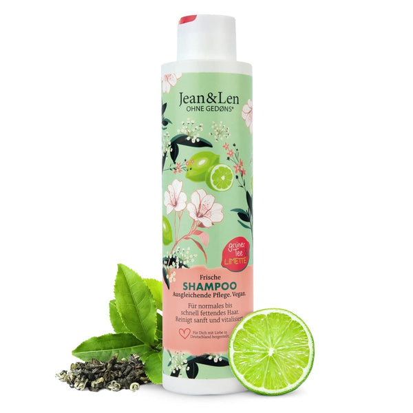 Șampon cu efect de hidratare Jean & Len Green Tea & Lime, pentru păr normal până la gras, 300 ml Duș și baie Jean & Len Green Tea & Lime Default Title