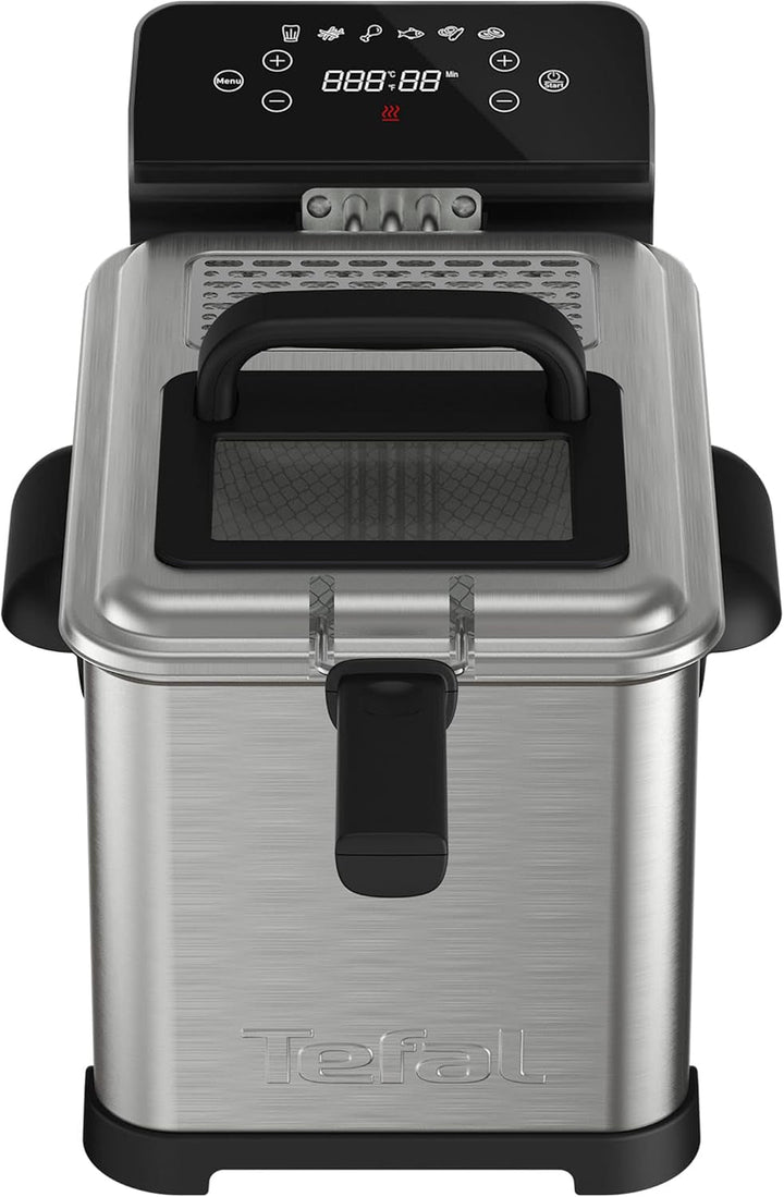 Tefal Family Pro Access 4.0L, 3000 Watt, semiprofesionala, cu ulei, rezervor de ulei detașabil, tehnologie cu zonă de răcire Electrocasnice Naty Shop Family Pro Digital Access 4,0L