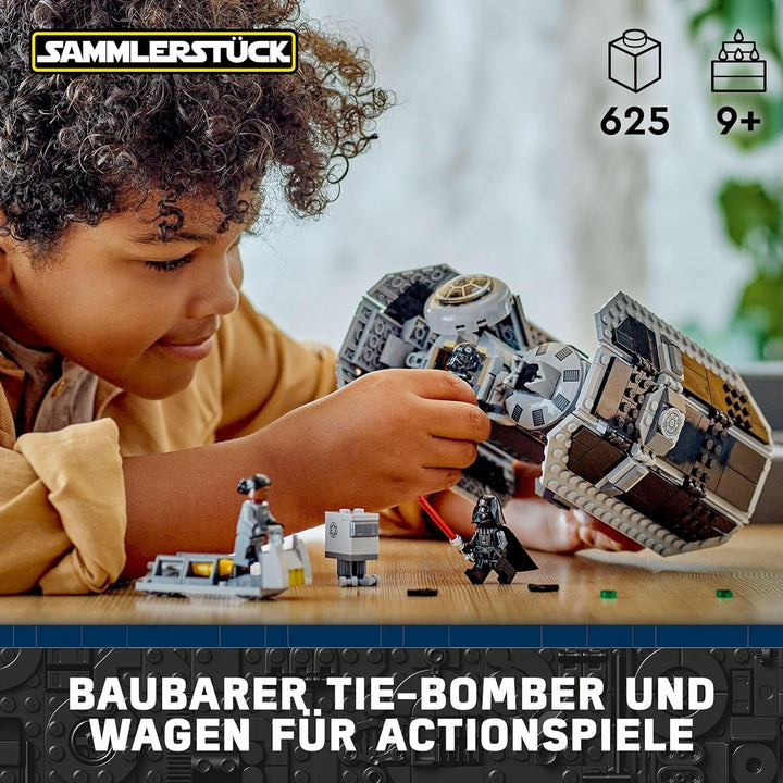 LEGO Star Wars TIE Bomber Model Kit cu Darth Vader Minifigure cu Lightsaber și Gonk Droid, jucărie construibilă cu Starfighter ca un cadou 75347 Seturi de constructie Besuche den LEGO-Store