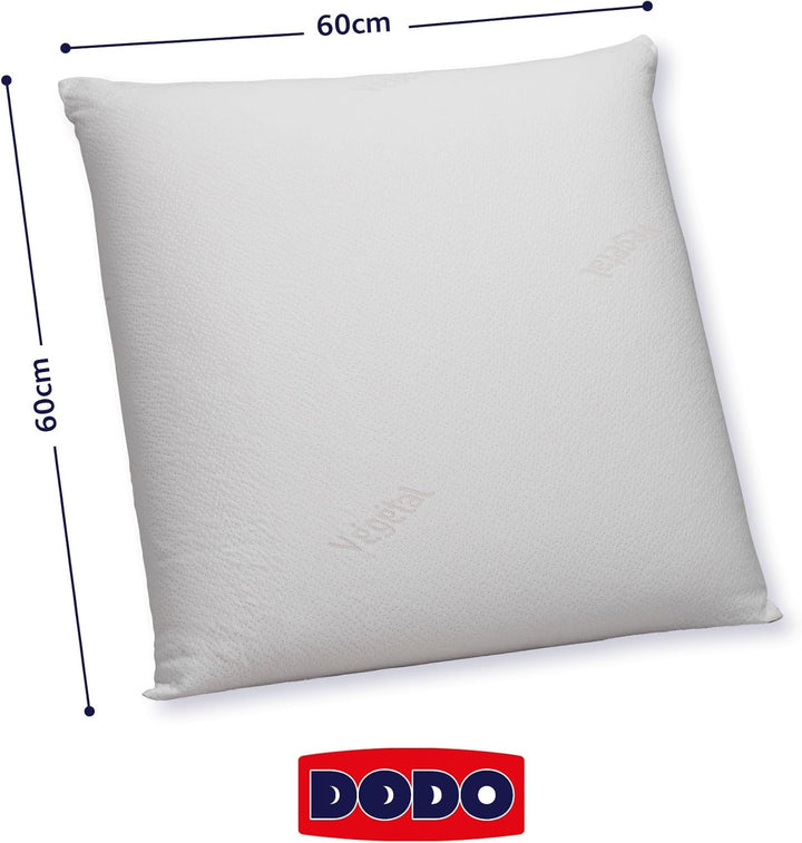 DODO Pernă ergonomică vegetală, 60 X 60 cm, alb Perne standard Naty Shop