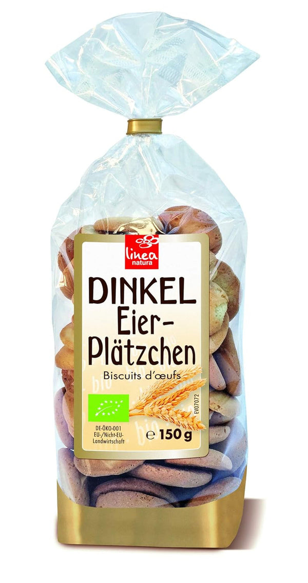 Biscuiți cu ouă de speltă organice, biscuiți cu 38% ouă organice, 150g