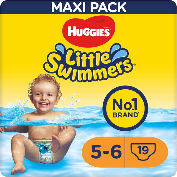 Huggies Little Swimmers Mărimea 5-6, pachet mare de 19 bucăți Mama si Copilul Naty Shop