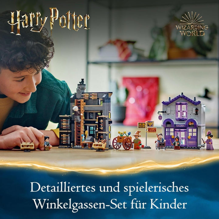LEGO Harry Potter Ollivanders & Madam Malkin's Suits, Lands Of Diagon Alley, Playset pentru copii, Wizarding Toys, Fantasy Cadouri pentru fete, băieți și fani de la 8 ani 76439 Seturi de constructie Besuche den LEGO-Store