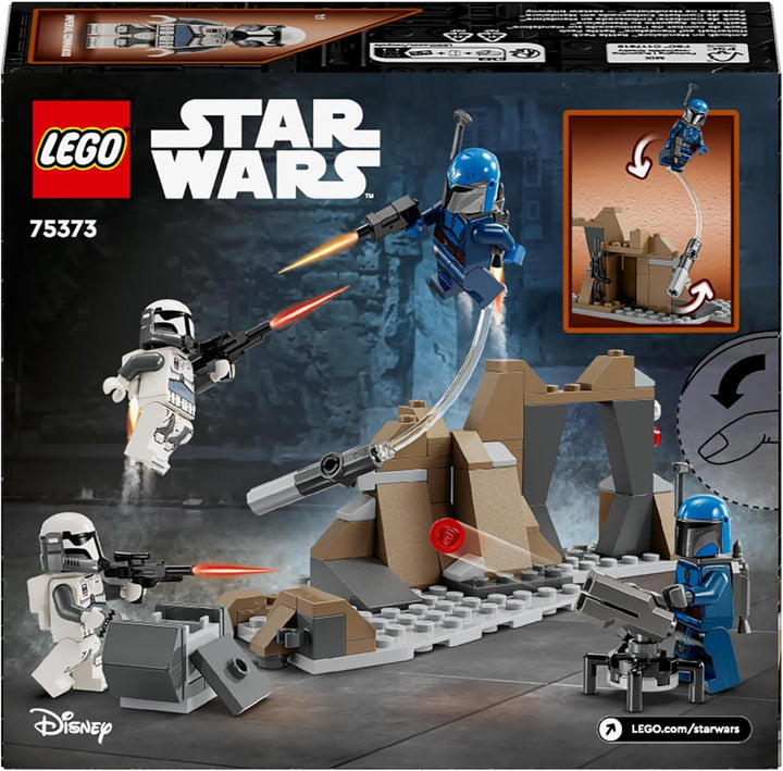 LEGO Star Wars: Mandalorian Ambush on Mandalore Battle Pack, jucărie de construcție de aventură pentru copii, set de acțiune de colecționat, idee de cadou pentru băieți și fete 75373 Seturi de constructie Besuche den LEGO-Store