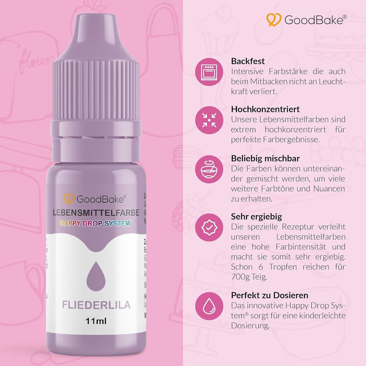 Goodbake coloranti alimentari, 100% vegan, 11 ml, diverse culori Coloranti Alimentari Naty Shop