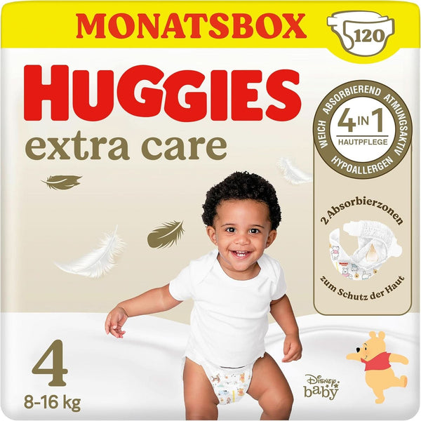 Scutece Huggies pentru bebeluși, cu design Disney, diverse marimi, cutie lunară Mama si Copilul Naty Shop Marimea 4