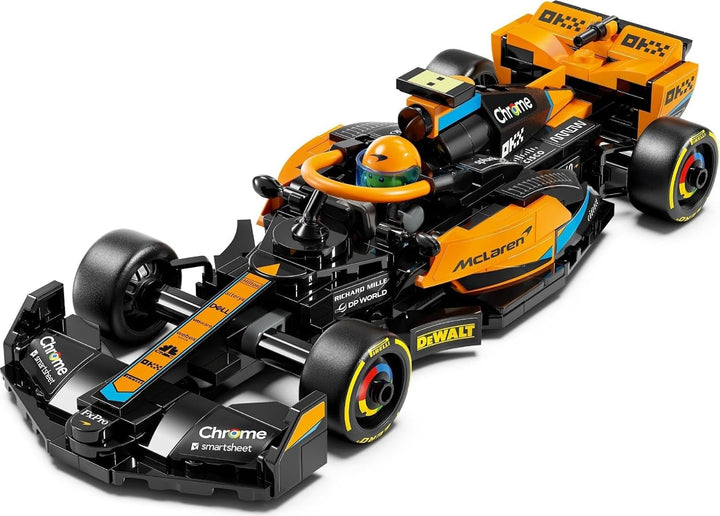 LEGO Speed Champions Mclaren Formula 1 mașină de curse 2023, jucărie pentru copii cu vârsta de peste 9 ani, băieți și fete cărora le place să se joace independent, model de vehicul construibil, decor pentru camera copiilor 76919 Seturi de constructie Besuche den LEGO-Store