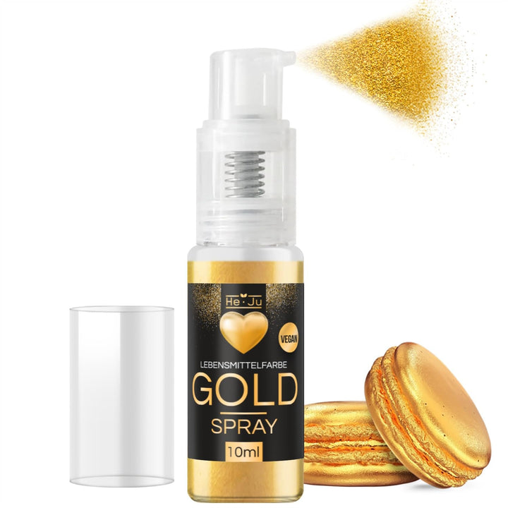 He-Ju colorant alimentar pulbere, spray, auriu, 10 grame Coloranti Alimentari Naty Shop Default Title