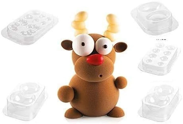 SILIKOMART Kit Rudolf Formen pentru Ciocolata, Craciun, 5 bucati Bucatarie Naty Shop