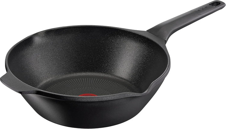 Tefal Robusto tigaie din aluminiu turnat, inducție, acoperire antiaderentă Oale si Tigai Naty Shop **Neu** Wok 28 Cm