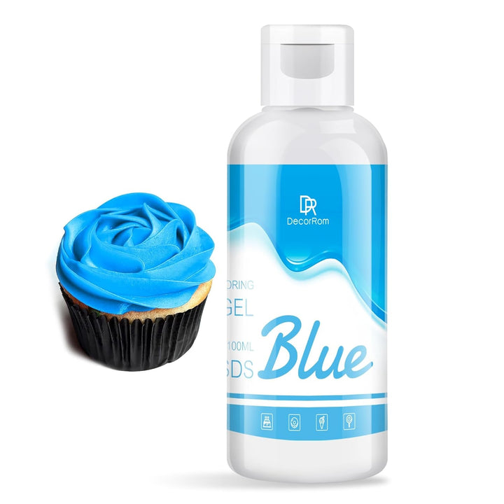 DecorRom, coloranti alimentari gel, 100 ml Coloranti Alimentari Naty Shop Albastru