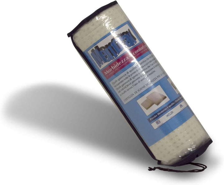 Sleepys Pernă din latex natural, 74 X 42 cm, înălțime 10 cm, săpun perforat, cu căptușeală din Jersey, 100% bumbac, pernă antialergică din latex Perne standard Naty Shop