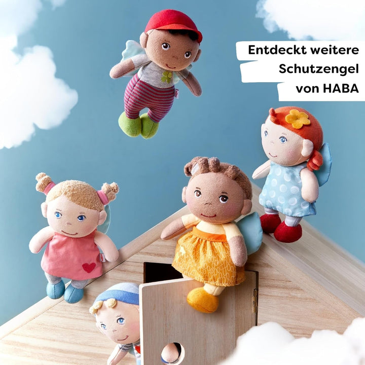HABA Guardian Angel Mats - Păpușă textilă de pluș (15 cm), cadou de bun venit ideal pentru bebeluși și copii mici - lavabilă la 30°C - 2011869001 Papusi Naty Shop