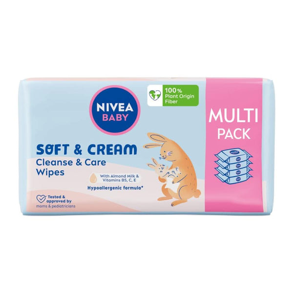 Batiste Biodegradabile Soft & Cream pachet economic Servetele Umede Bebelusi Naty Shop 228 batiste