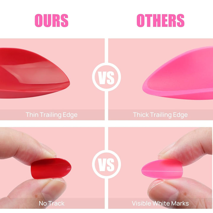 576 buc unghii migdale pentru lipire pe unghii scurte, colorate cu sclipici, set de unghii artificiale lucioase, unghii false cu pilă de unghii, unghii ovale, unghii artificiale pentru femei