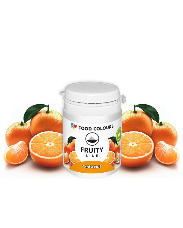 Fruity Line TANGERINE, 20 grame, colorant alimentar liposolubil, pudră Coloranti Alimentari Naty Shop Default Title