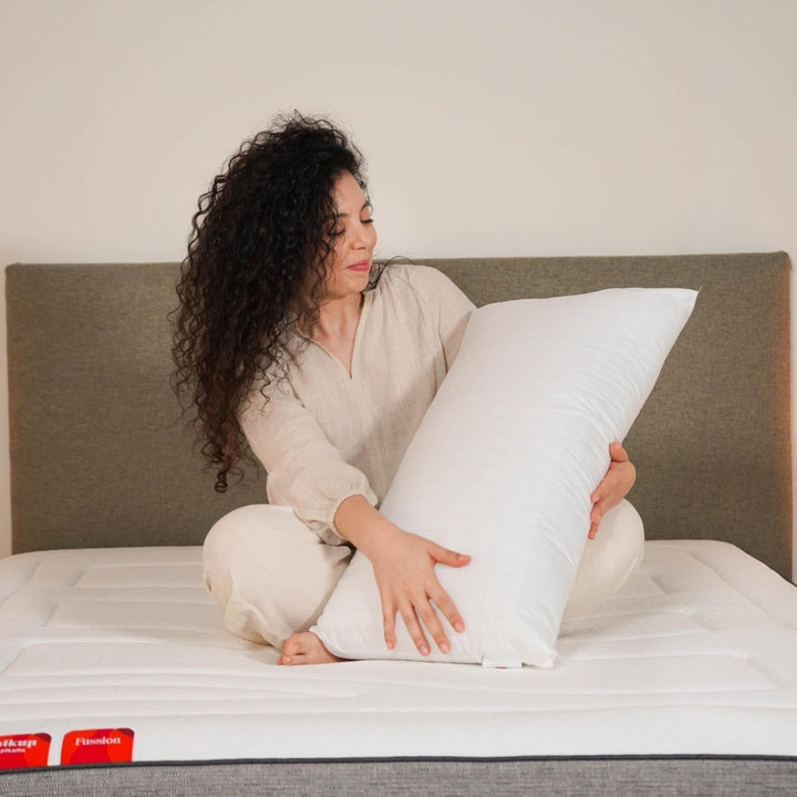 Pikolin Home - Pernă ergonomică viscoelastică cu capac dublu personalizabil cu miez din spumă de memorie pentru dormit pe lateral sau pe spate Perne standard Naty Shop