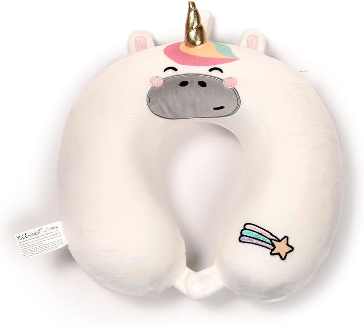 Pernă de călătorie Puckator din spumă de memorie Relaxeazzz - Astra The Unicorn Perne calatorie Naty Shop