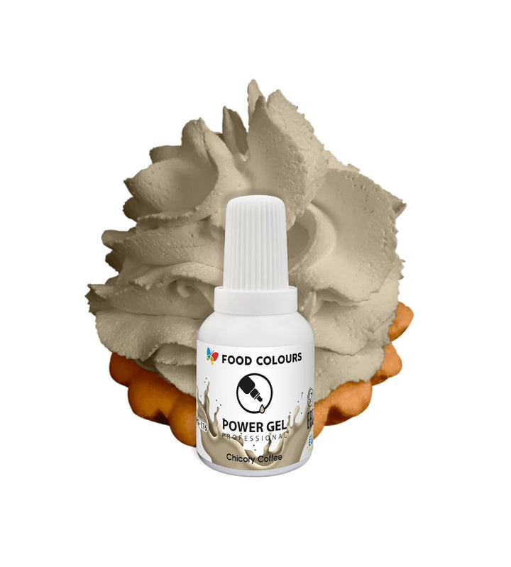 Gelfarbe BEIGE CHAMOIS 20G Lebensmittelfarbe Für Ein Breites Anwendungsspektrum Zur Dekoration Von Kuchen, Torten, Sahnecreme, Biskuitteig, Royal Icing, Macarons Coloranti Alimentari Naty Shop Chicory Coffee