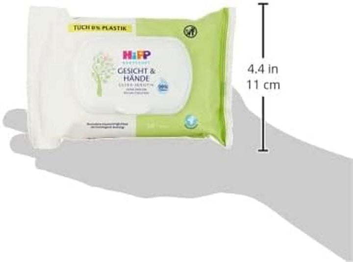 HIPP Babysanft Gesicht & Händetücher, Feuchttücher 12X 20 Stück. Naty Shop