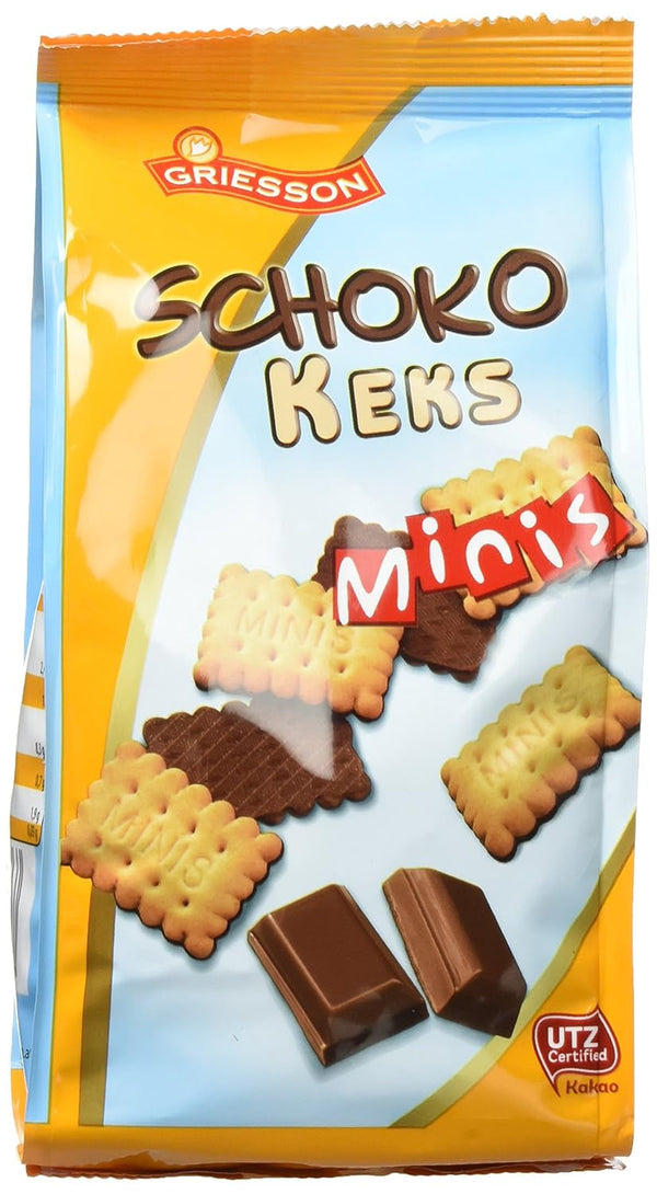 Biscuiți mini cu ciocolată Griesson, pachet de 12 (12 pungi x 125 g)