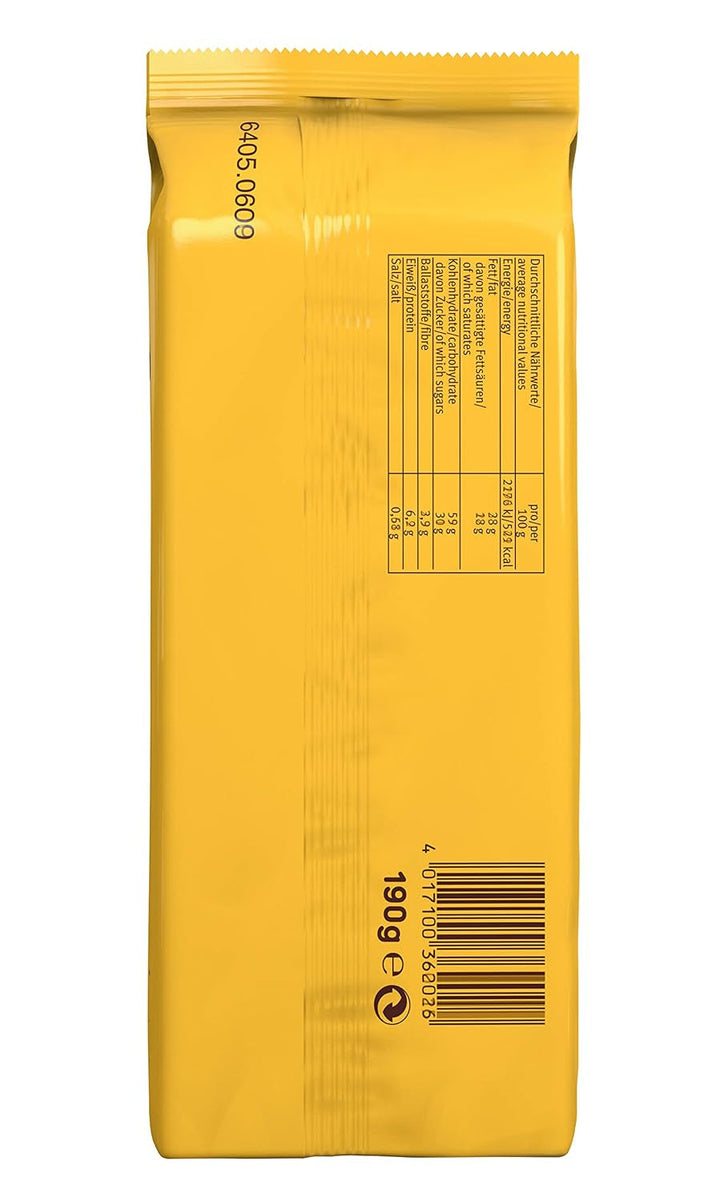 Fursecuri crocante cu cacao și cremă de ciocolată neagră, pachet de 14, pentru depozitare sau vânzare (14 x 190 g)
