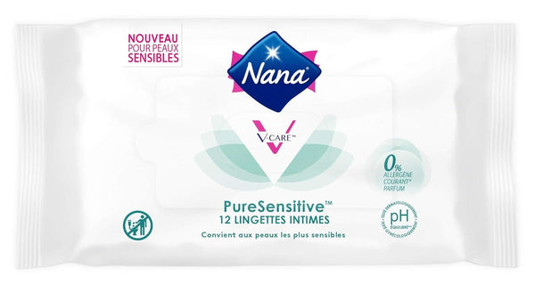 Servetele de curatare Puresensibile, hipoalergenice, 0% alergen*, parfum, 12 servetele Servetele Umede Bebelusi Naty Shop