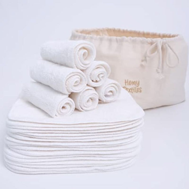 Set de 25 de prosoape de spălat pentru bebeluși din bambus Mama si Copilul Naty Shop