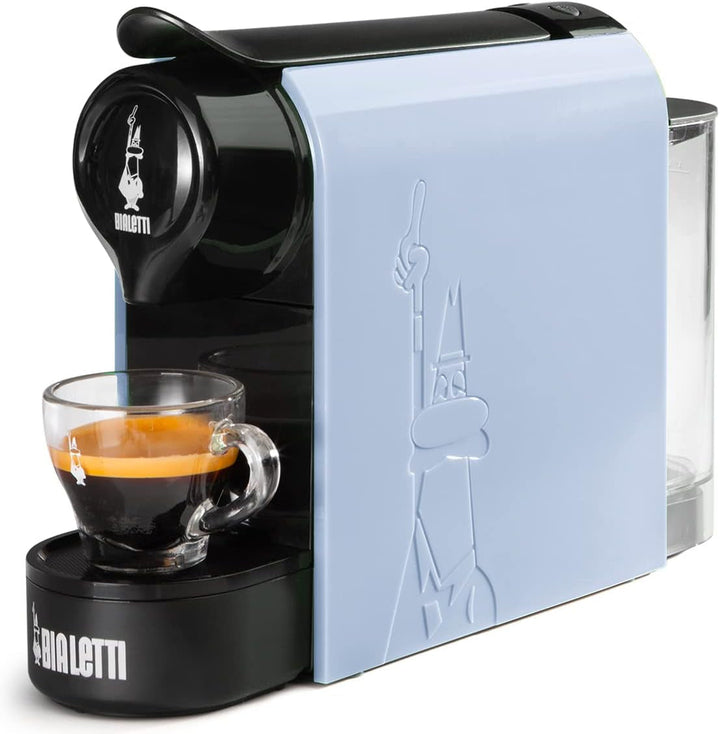 Bialetti Gioia, Espressor pentru capsule fabricat din aluminiu, include 64 de capsule, doar cu capsule, negru