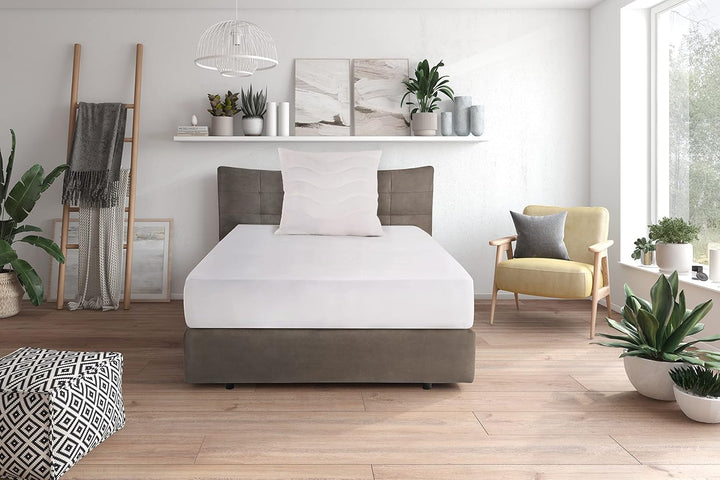 Traumnacht pernă confort cu capac din bumbac pur, pernă certificată Oeko-Tex cu fermoar, 80X80 Cm, Dezvoltat în Germania Perne standard Naty Shop