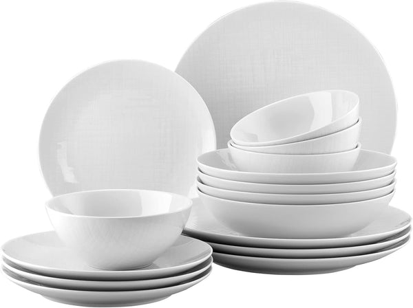 Mesh Weiß Set 16-Tlg. / Müslischale Seturi vesela masa Naty Shop Default Title