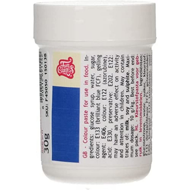 Funcakes Pastenfarbe Blattgrün; Konzentrierte Lebensmittelfarbe Für Teig, Sahne, Fondant, Marzipan, Teig, Modellier- Und Blütenpaste. Halal Und Koscher. 30 G Coloranti Alimentari Naty Shop Royal Blue