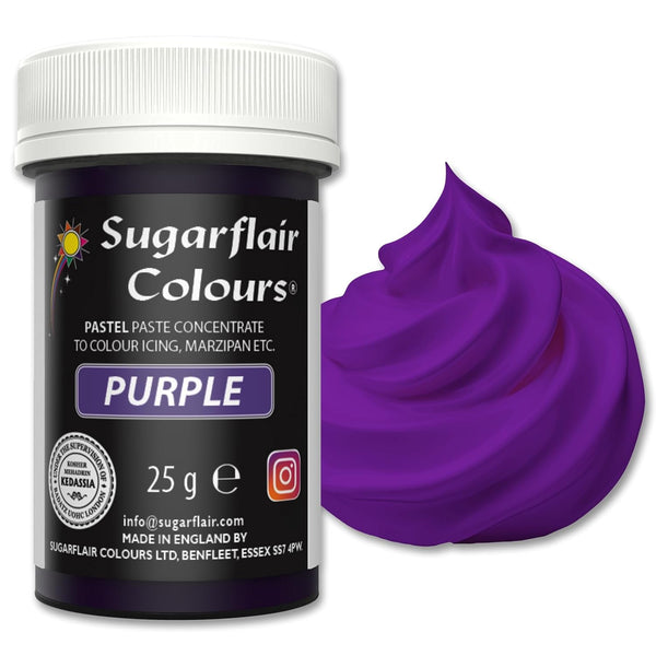 Sugarflair Lebensmittelfarbe Pasta Pastel Violet, Pasta Lebensmittel Farbe Für Fondant Und Marzipan, Spectral Concentrated Paste Colours - 25G Coloranti Alimentari Naty Shop Default Title