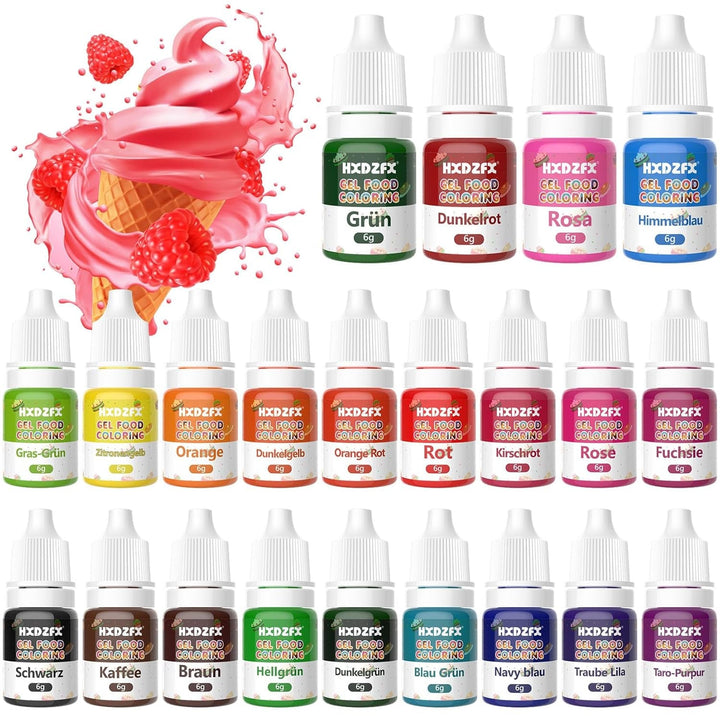 Coloranti alimentari lichizi, 6 ml Coloranti Alimentari Naty Shop Set 22 x 6 ml