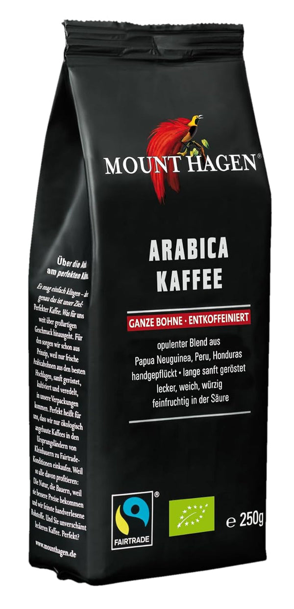 Organic FT Naturland cafea Arabica prăjită, boabe întregi, decofeinizată, 250 g Cafea Naty Shop 250 grame Cafea