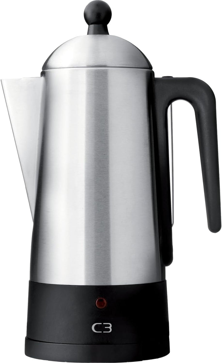 30-32000 Percolator, oțel inoxidabil, argintiu