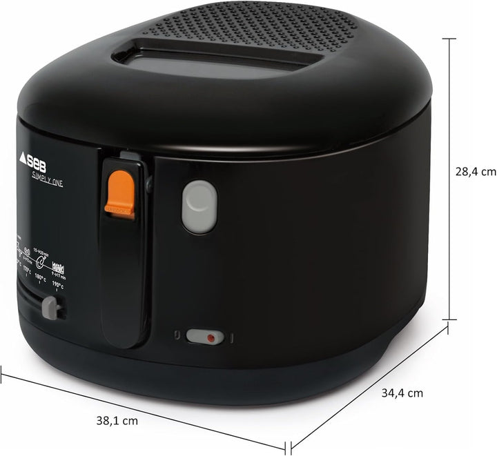 Tefal Simply One Friteuză electrică, capacitate XL pentru cartofi prăjiți de până la 1,2 kg, sistem exclusiv de răcire a pereților Electrocasnice Naty Shop
