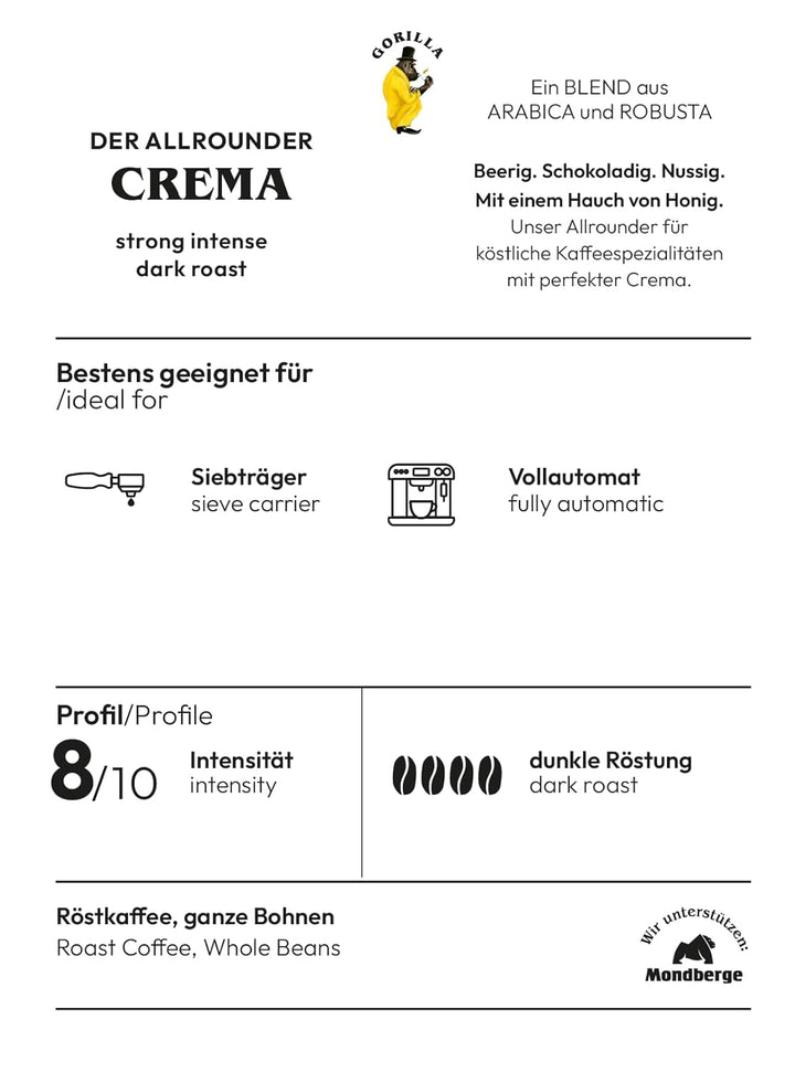 Joerges Super Bar Crema boabe de cafea 1 kg Gust corpolent, aromă intensă în fiecare ceașcă Cafea Naty Shop