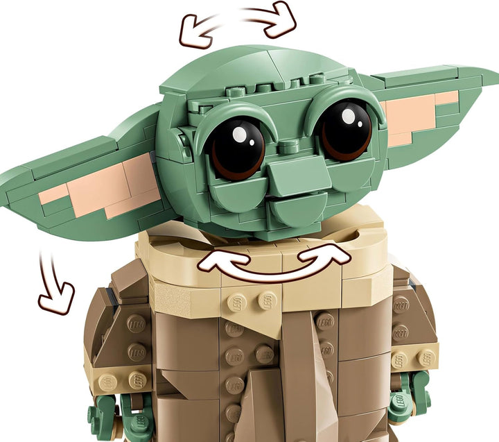 LEGO Star Wars 75403 Grogu în leagănul său repulsor din Mandalorian - Minifigurină de colecție - Model de construit, jucat și expus - Decorațiuni pentru casă - Cadou pentru băieți și fete cu vârsta de peste 10 ani Seturi de constructie Besuche den LEGO-Store