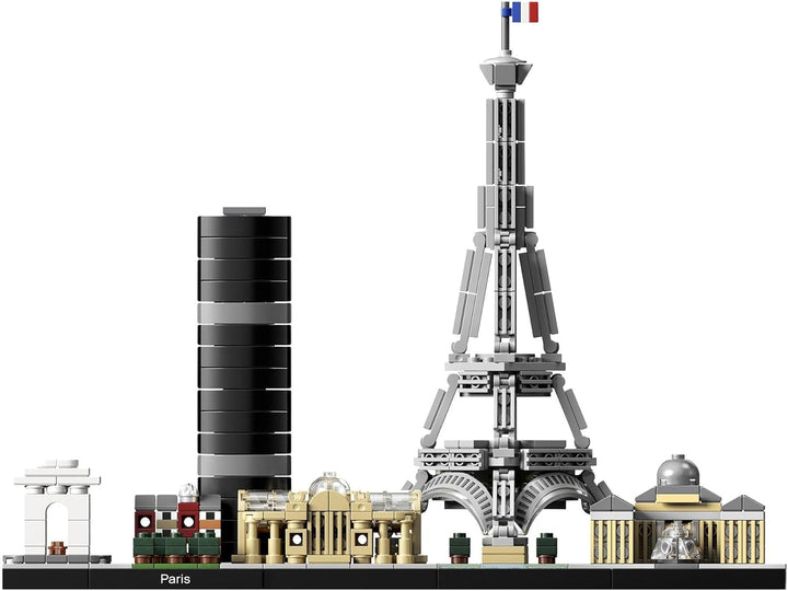 LEGO Arhitectură Paris, Model Kit cu Turnul Eiffel, Champs-Élysées și Louvre Model, Colecția Skyline, Decorațiuni pentru casă și birou, Idei cadou pentru colecționari, bărbați și femei 21044 Seturi de constructie Besuche den LEGO-Store