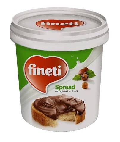 Fineti, Crema cu cacao, alune de padure si lapte 200g Glazuri si Decor Naty Shop 1 Kilogram