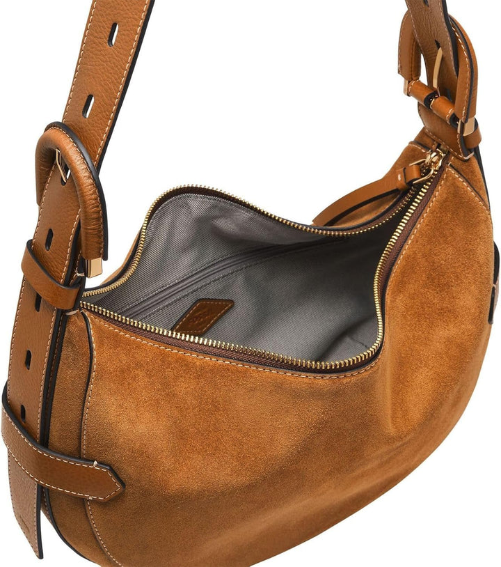 Geantă de damă Fossil Harwell, piele de vacă italiană hobo, L: 30.5 cm, l: 8.9 cm, H: 20.3 cm, ZB1919216 Genti Femei Naty Shop