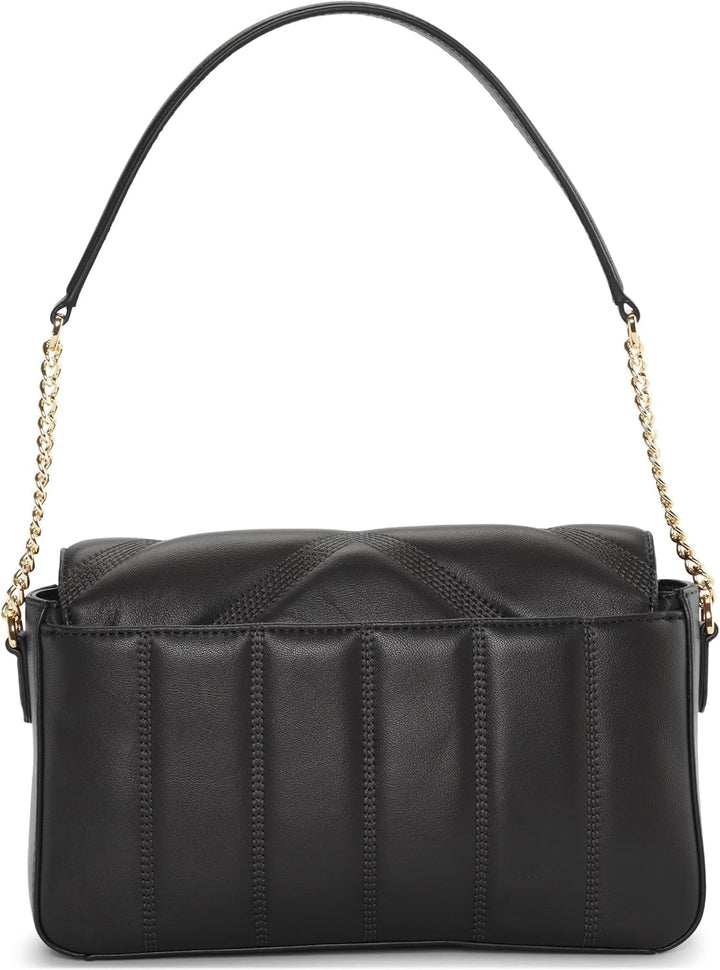Geantă de umăr cu clapetă pentru femei DKNY, negru/galben Genti Femei Naty Shop